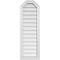 Ekena Millwork Octagonal Top Surface Mount PVC Gable Vent w/ 2"W x 1-1/2"P Brickmould Frame, 14"W x 42"H GVPOT14X4202SN - alternate 1